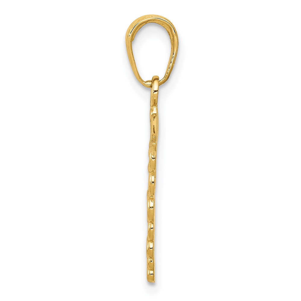 14k Caduceus Charm (K4935)