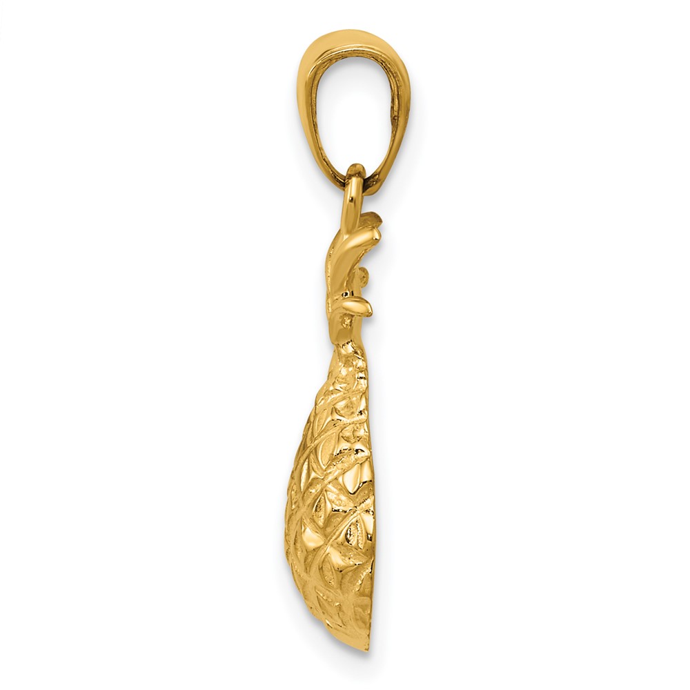 14k Diamond-cut Pineapple Pendant (K4938)