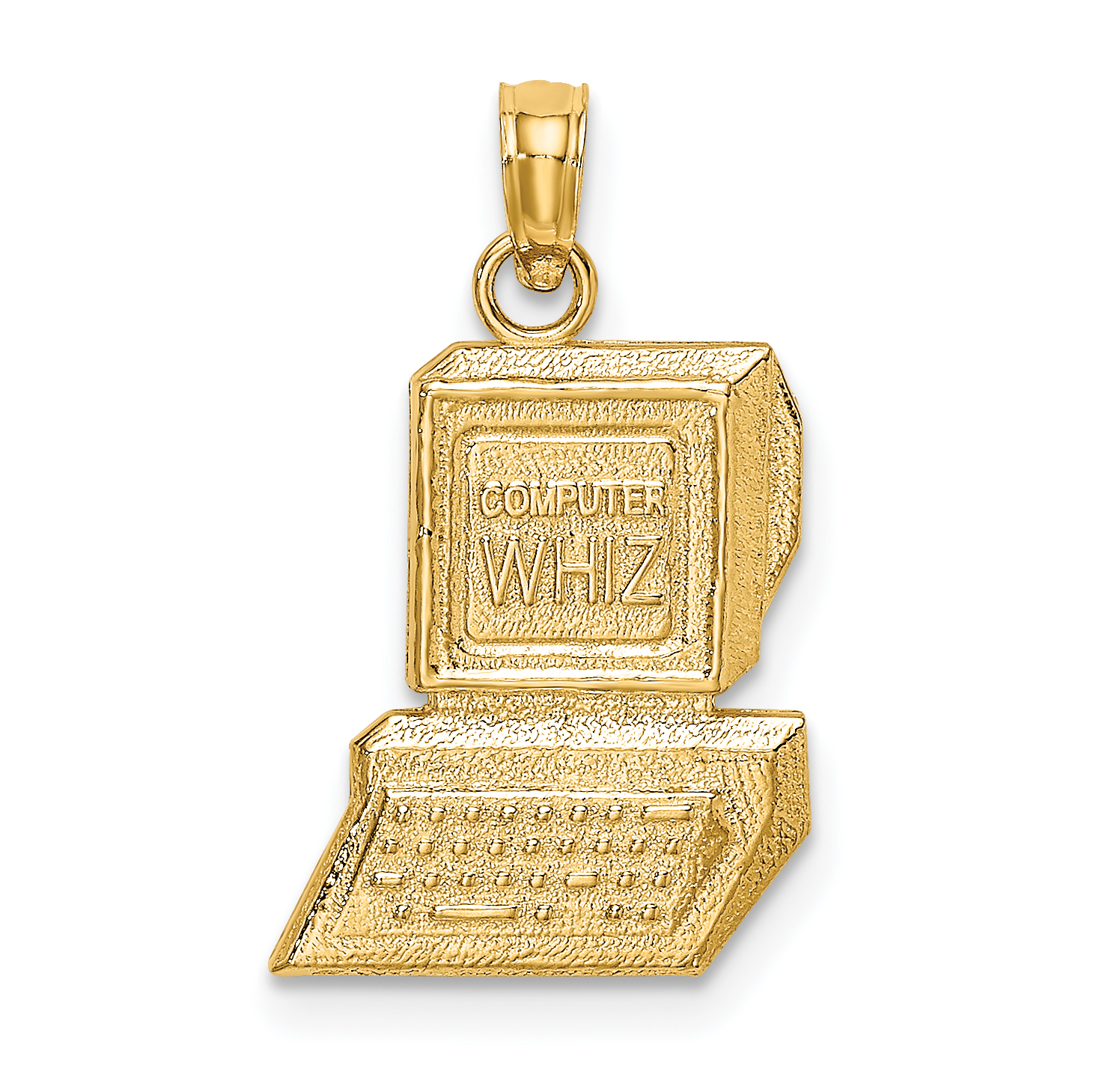 14k COMPUTER WHIZ Charm (K4942)