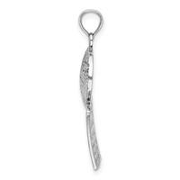 14K White Gold Basketball and Net Charm view 2