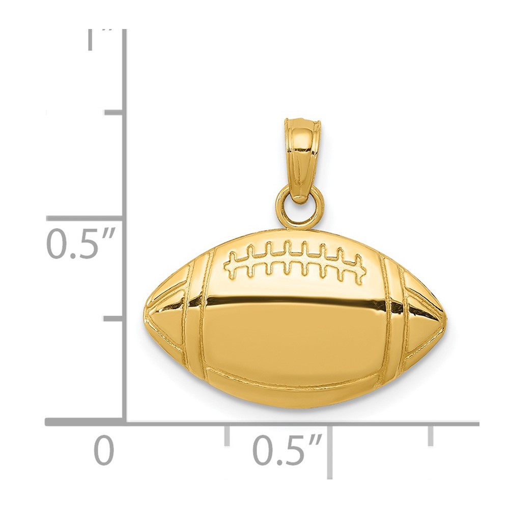 14k Football Charm (K4952)