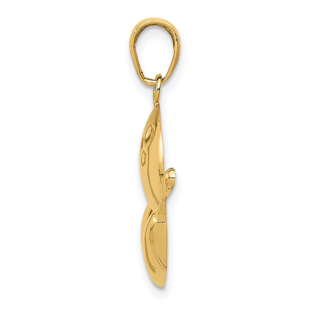 14k Diamond-Cut Bowling Theme Charm (K4960)