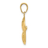 14K Yellow Gold Bowling Pins and Ball Charm view 2
