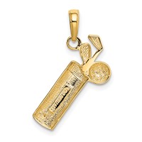 14K Polished Golf Bag Charm view 3