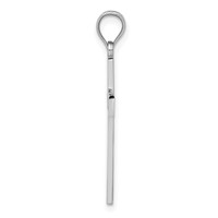 14K White Gold Cross Pendant view 2