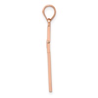14K Rose Gold Cross Pendant view 2
