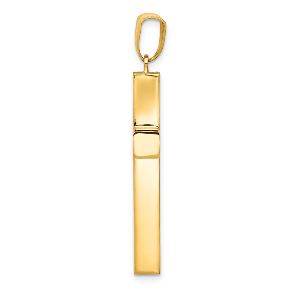14k Hollow Cross Pendant (K4995)