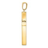 14K Hollow Cross Pendant view 2