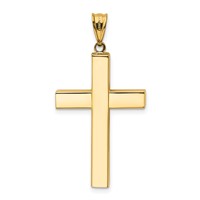 14K Hollow Cross Pendant view 3