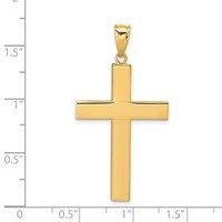 14K Hollow Cross Pendant view 4