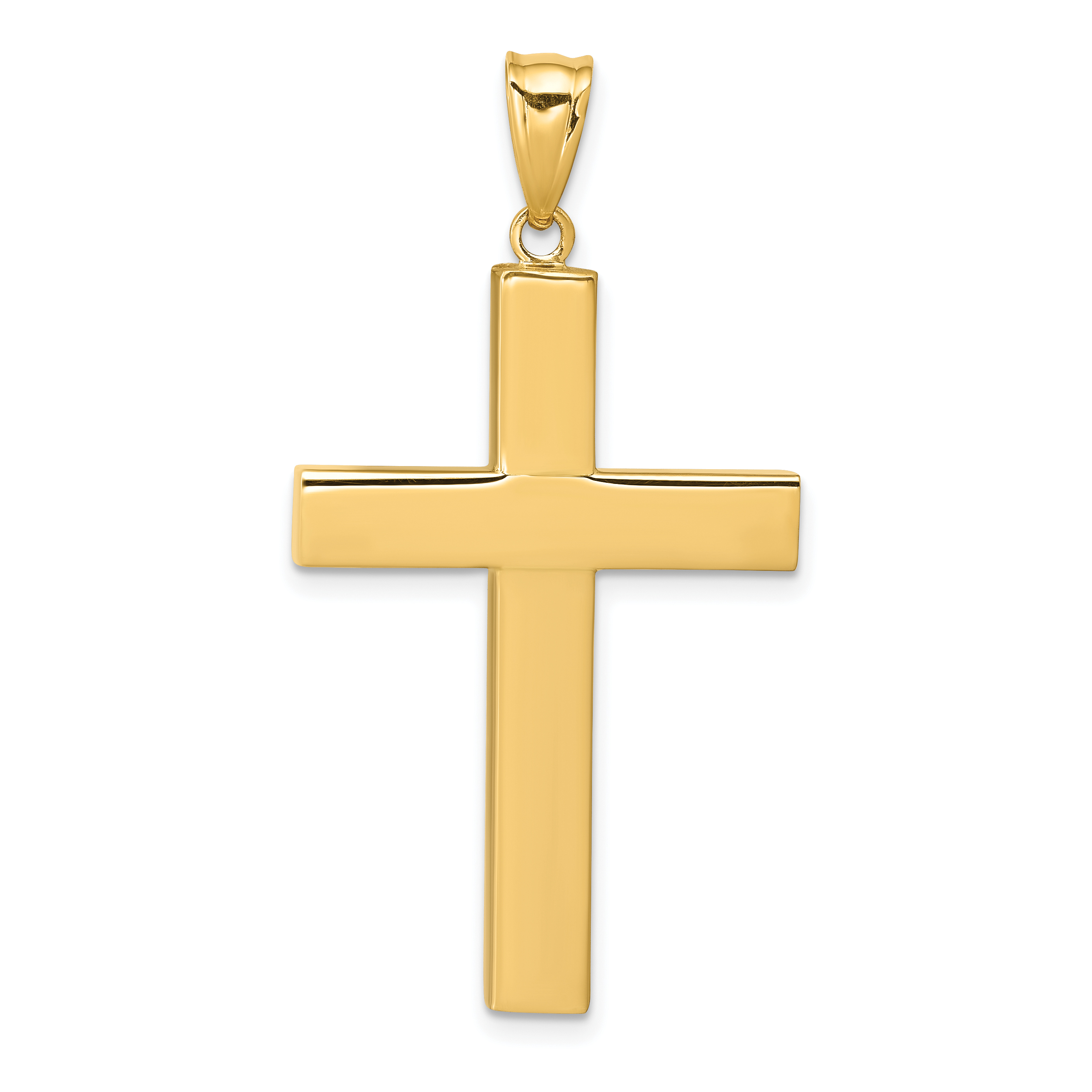 14k Hollow Cross Pendant (K4995)