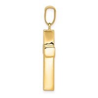 14K Hollow Cross Pendant view 2