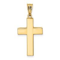 14K Hollow Cross Pendant view 3
