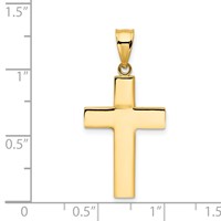 14K Hollow Cross Pendant view 4
