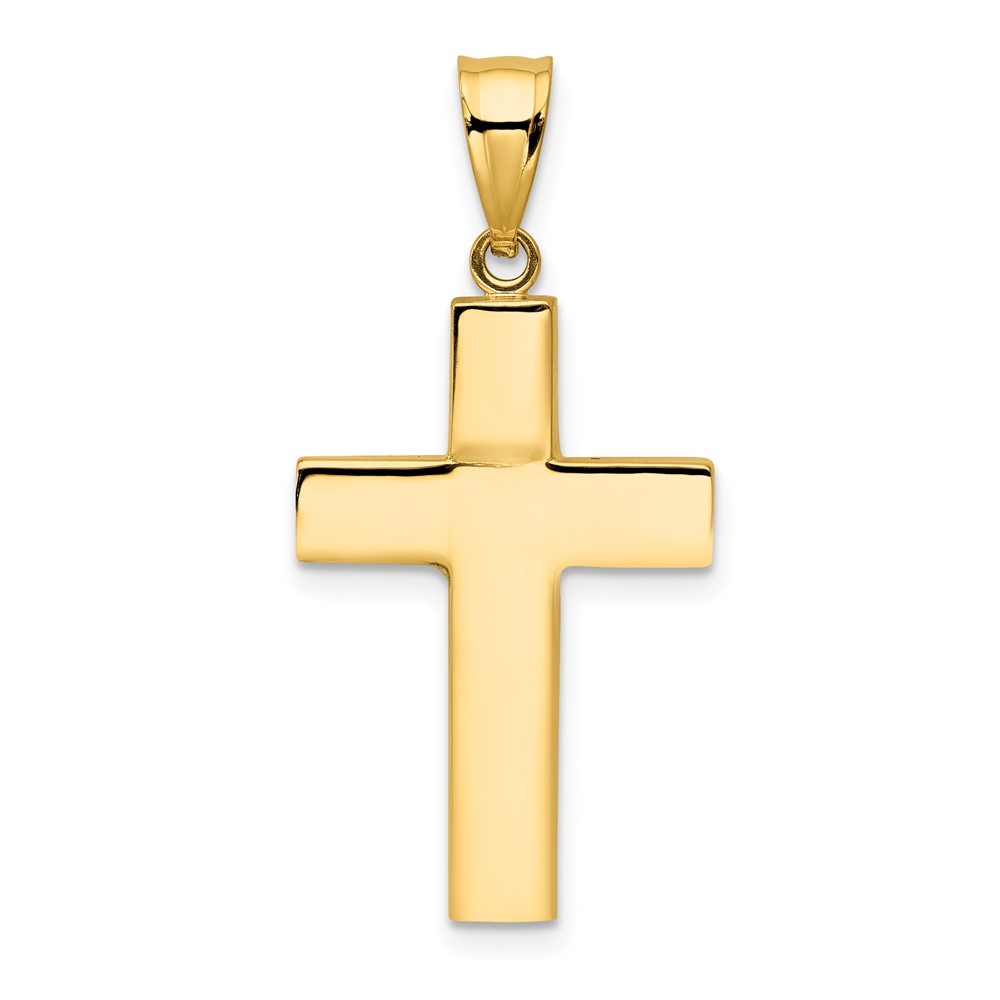 14K Hollow Cross Pendant