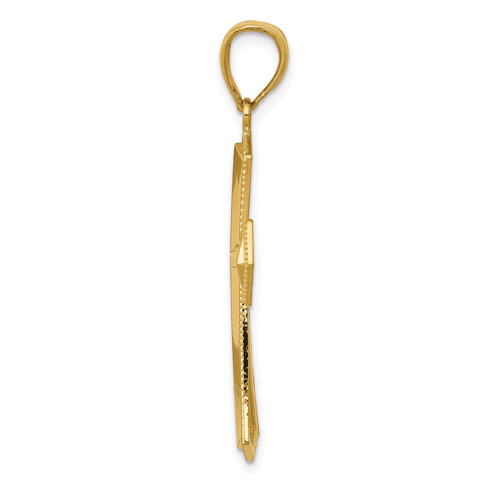 14k Passion Cross Pendant (K5028)