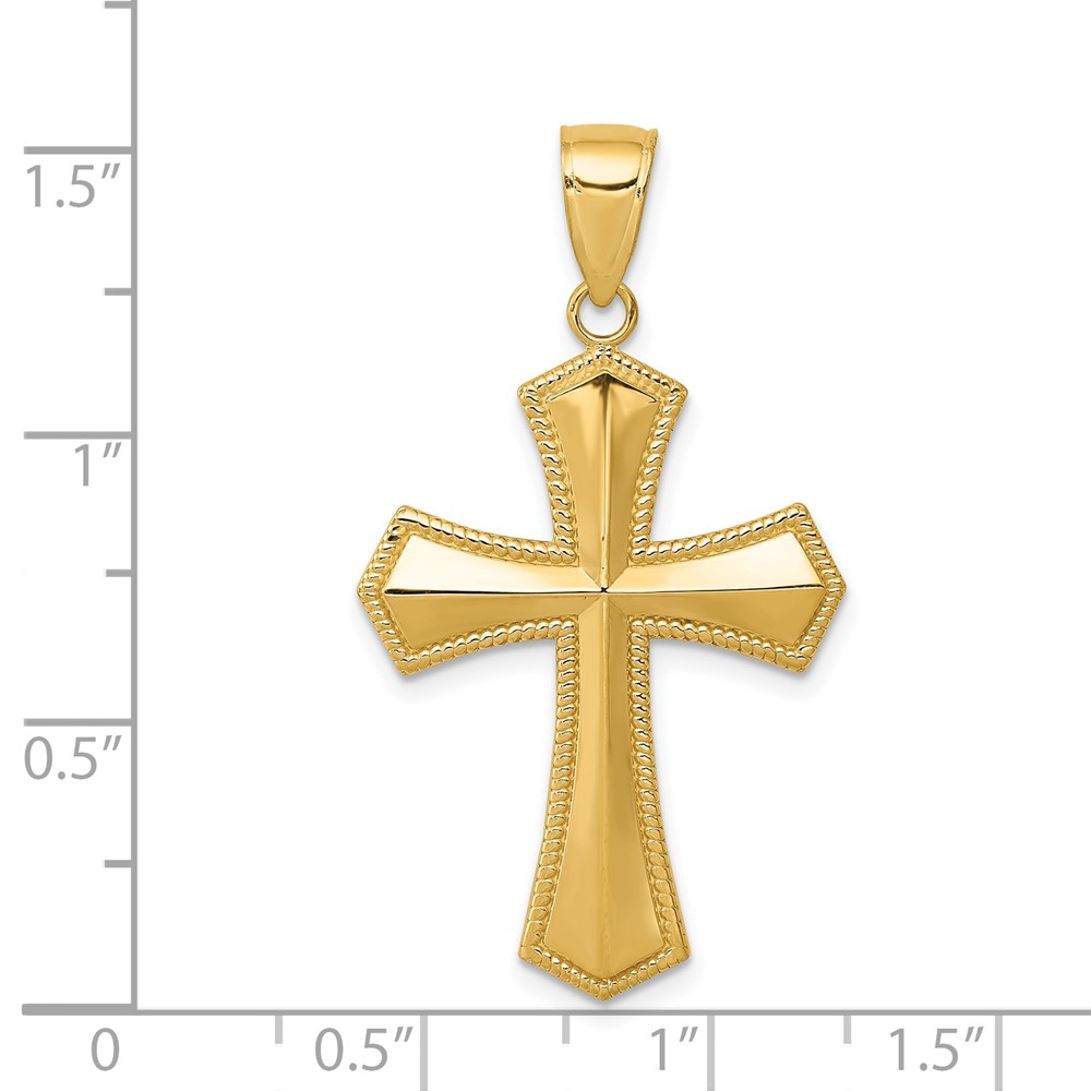 14k Passion Cross Pendant (K5028)
