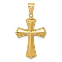 14K Yellow Gold Passion Cross Pendant view 1