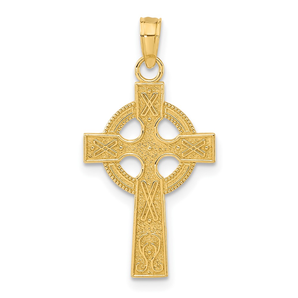14K Celtic Cross Pendant