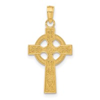 14K Celtic Cross Pendant view 1