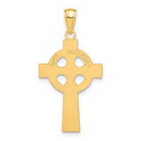 14K Yellow Gold Celtic Cross Pendant view 3
