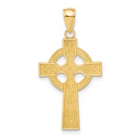 14K Yellow Gold Celtic Cross Pendant view 1