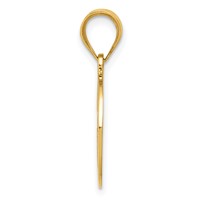 14K Yellow Gold Reversible Cross and 1ST Holy Communion Charm view 2
