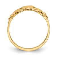 14K Size 1 Claddagh Ring view 2