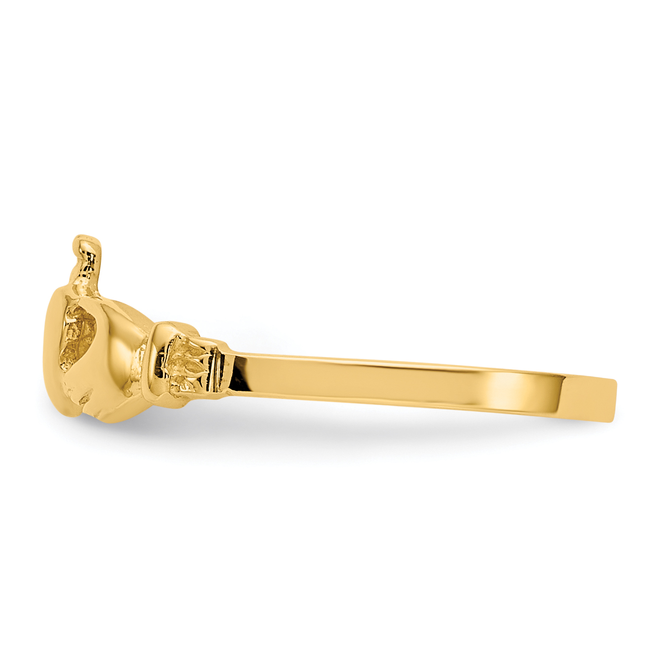 14k Claddagh Baby Ring K5114 - Picture 4 of 6