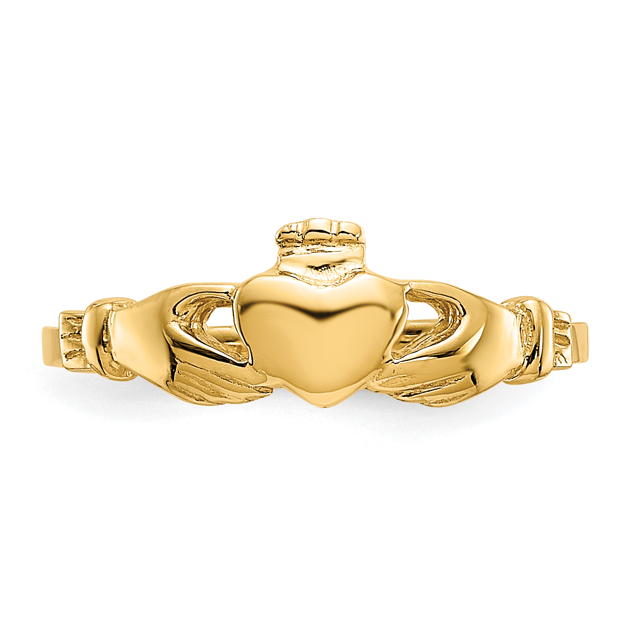 14k Claddagh Baby Ring K5114 - Picture 5 of 6