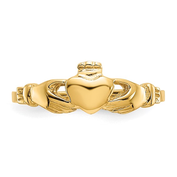 14k Baby Size 1 Claddagh Ring