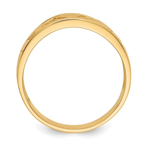 Gold Polished Claddagh Rings