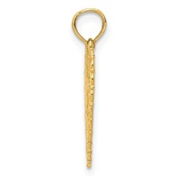 14K Yellow Gold Reversible for MY Mom Thanks for Everything Heart Pendant view 2
