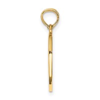 14K Yellow Gold 2-Piece Break-Apart God Keep Watch Between Thee and ME Heart Charm view 2