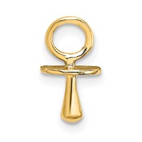 14K Yellow Gold Gold Polished 3-D Pacifier Charm view 2