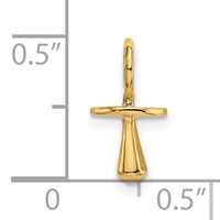 14K Yellow Gold Gold Polished 3-D Pacifier Charm view 3