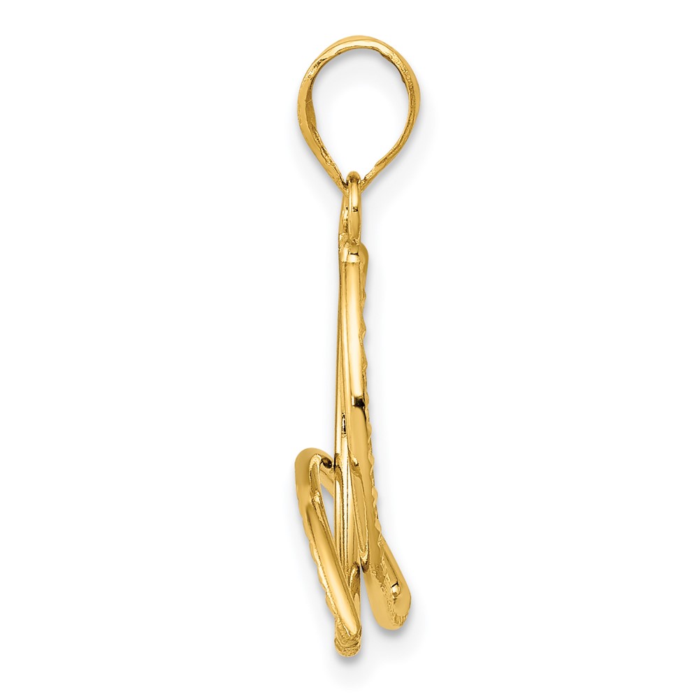 14K Diamond Cut Trinity Pendant (K5274)