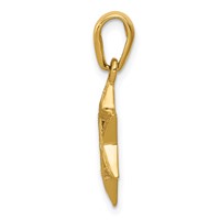 14K Yellow Gold Star of David Pendant view 2