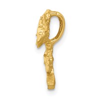 14K Satin Diamond-cut Rose Chain Slide view 2