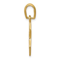 14K Yellow Gold Star of David Pendant view 2