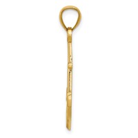 14K Yellow Gold Gold Polished Anchor Pendant view 2