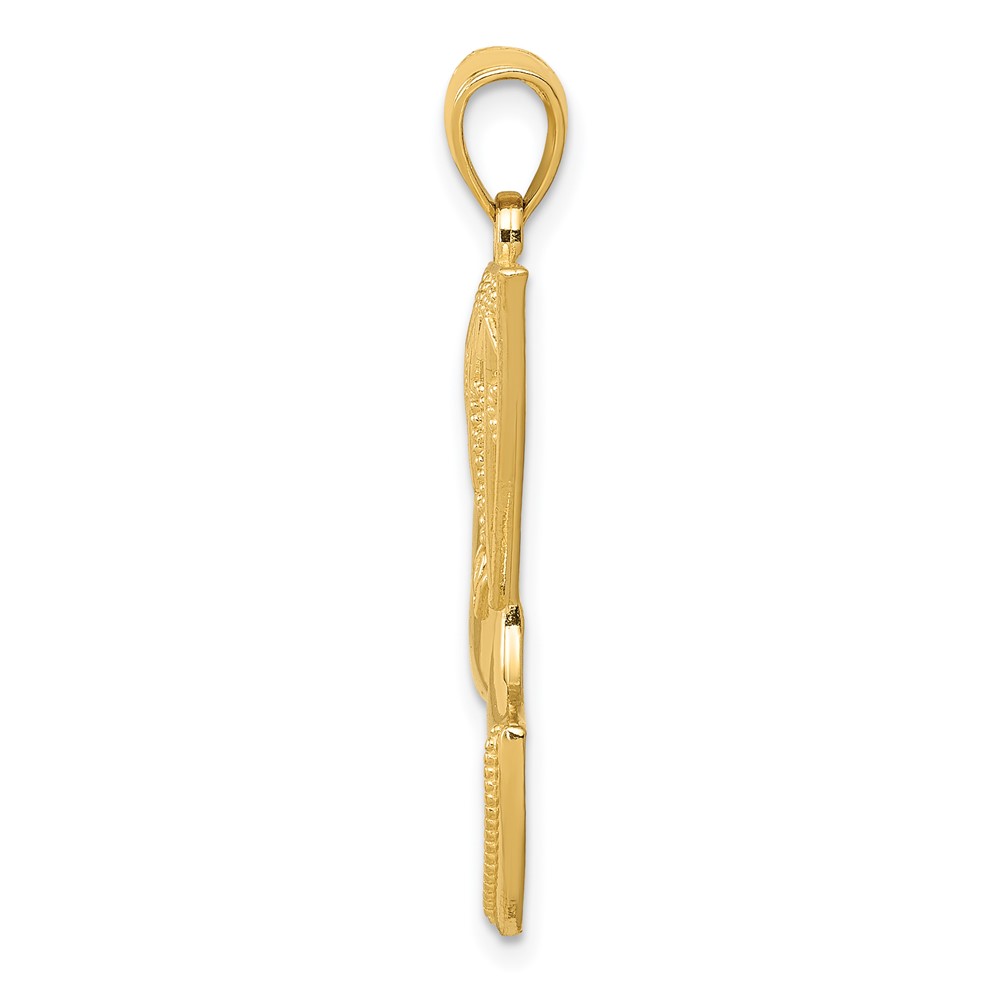 14k Nefertiti Profile Pendant (K5398)