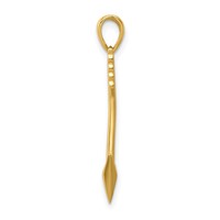 14K Polished 3-D Arrow Pendant view 2