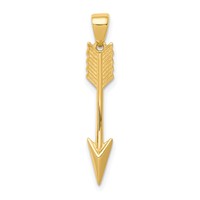 14K Polished 3-D Arrow Pendant view 1