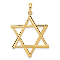 14K Large Cut-out Star of David Pendant view 1