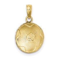 14K Domed Soccer Ball Charm view 4