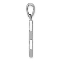 14K White Gold Star of David Pendant view 2