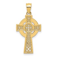 14K Yellow Gold Celtic Cross Pendant view 1