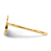 14K Yellow Gold Polished Cross Ring view 3