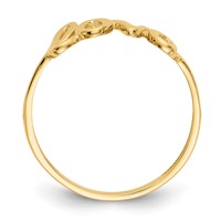 14K Yellow Gold Polished Love Ring view 2